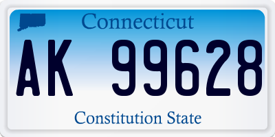 CT license plate AK99628