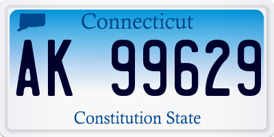 CT license plate AK99629