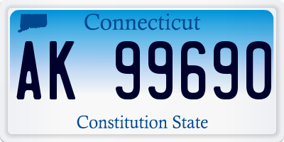 CT license plate AK99690