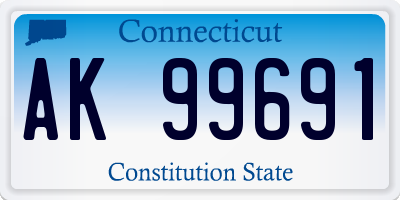 CT license plate AK99691