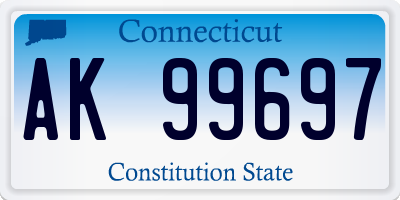 CT license plate AK99697