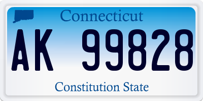 CT license plate AK99828