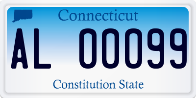 CT license plate AL00099