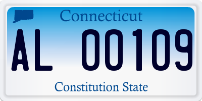 CT license plate AL00109