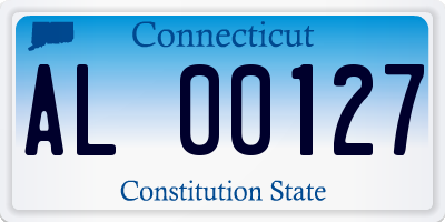 CT license plate AL00127