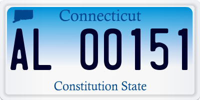 CT license plate AL00151