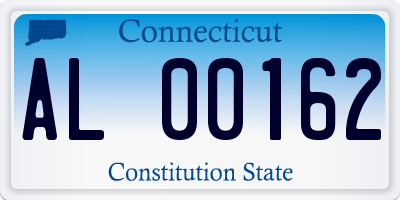 CT license plate AL00162