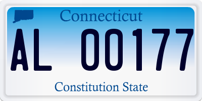 CT license plate AL00177