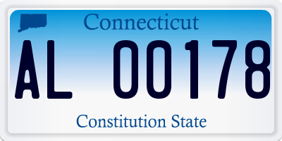 CT license plate AL00178