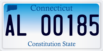 CT license plate AL00185