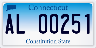 CT license plate AL00251