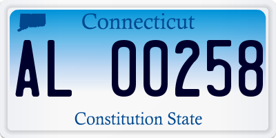 CT license plate AL00258