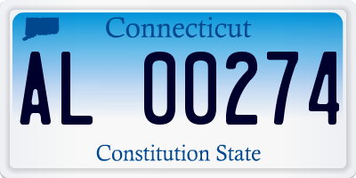 CT license plate AL00274