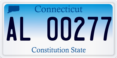 CT license plate AL00277
