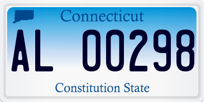 CT license plate AL00298