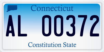 CT license plate AL00372
