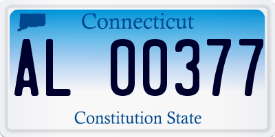 CT license plate AL00377