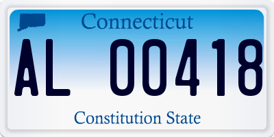 CT license plate AL00418