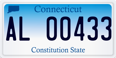 CT license plate AL00433