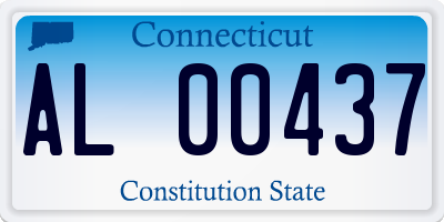 CT license plate AL00437
