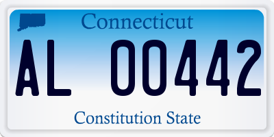 CT license plate AL00442