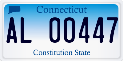CT license plate AL00447