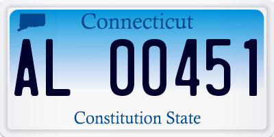 CT license plate AL00451