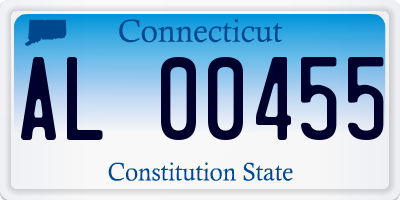CT license plate AL00455