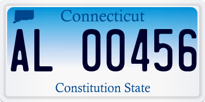 CT license plate AL00456