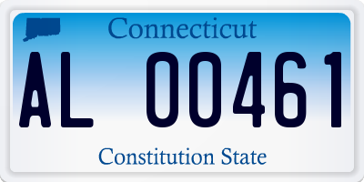 CT license plate AL00461