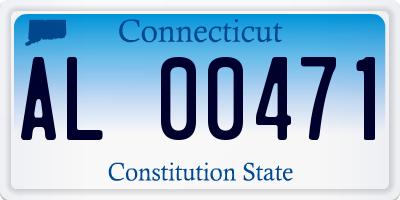 CT license plate AL00471