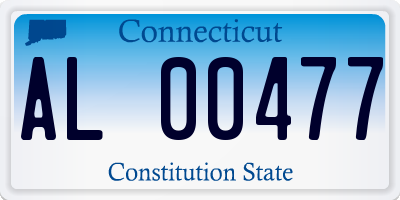 CT license plate AL00477