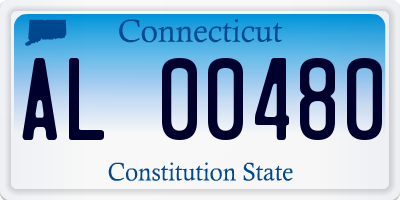 CT license plate AL00480