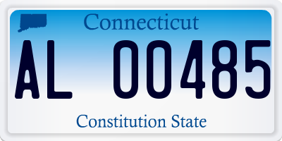 CT license plate AL00485