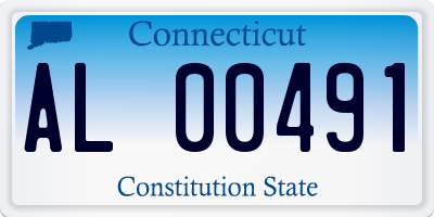 CT license plate AL00491