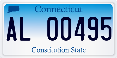 CT license plate AL00495