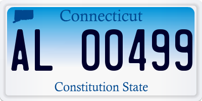 CT license plate AL00499