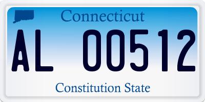 CT license plate AL00512