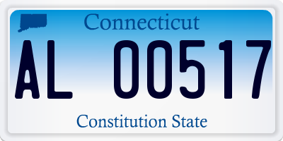 CT license plate AL00517