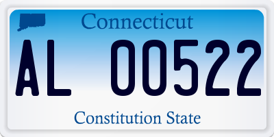 CT license plate AL00522