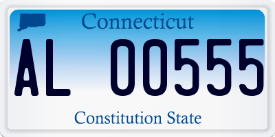 CT license plate AL00555