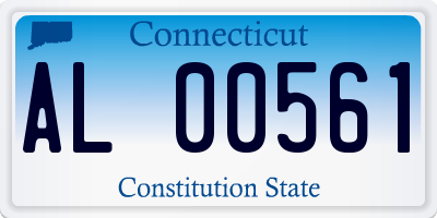 CT license plate AL00561