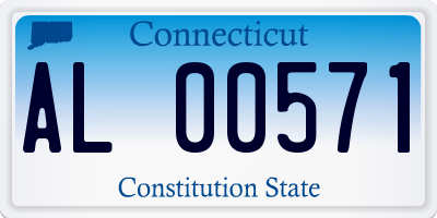 CT license plate AL00571