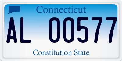 CT license plate AL00577