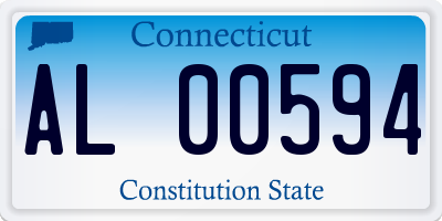 CT license plate AL00594