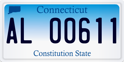 CT license plate AL00611