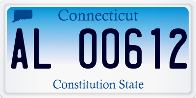 CT license plate AL00612