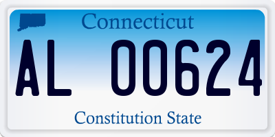 CT license plate AL00624