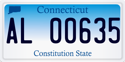 CT license plate AL00635