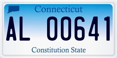 CT license plate AL00641